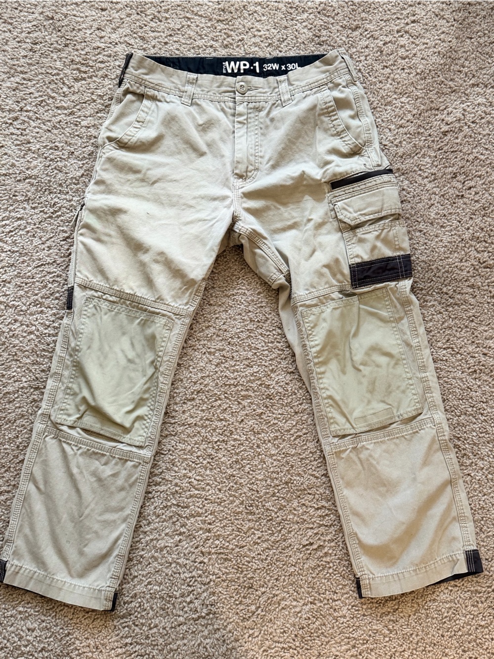 Men's FXD WP-1 Utility Cargo Pants in Light Khaki 32x30